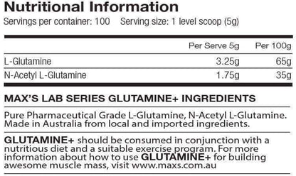 Glutamine+ by Maxs (Lab Series)